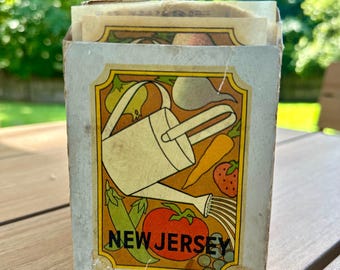 Vtg 50s NOS Box of Travel Decals - New Jersey