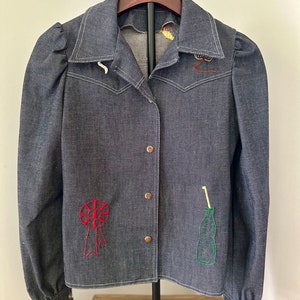 Vintage Embroidered Denim Jacket