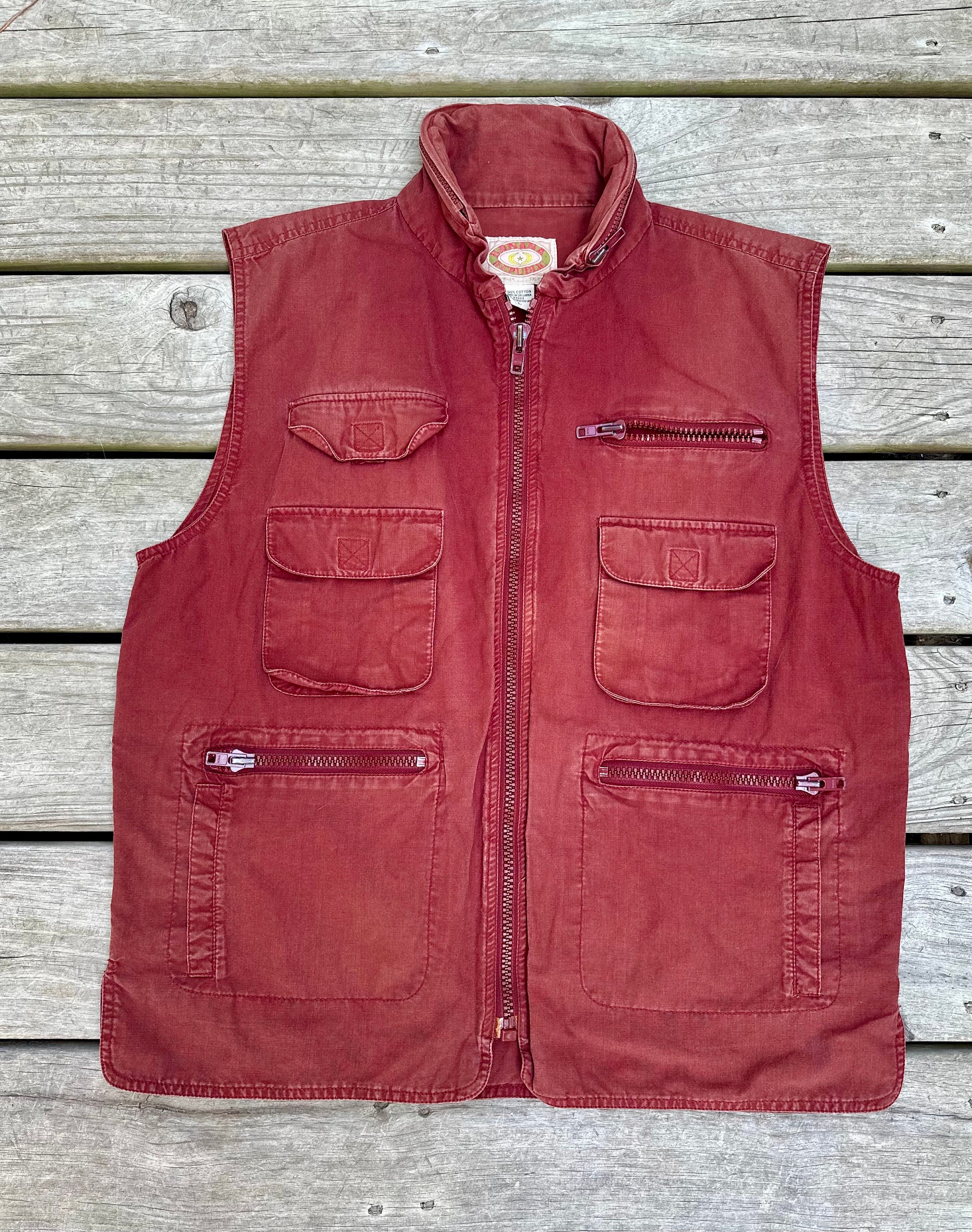 80s Banana Republic Red Bush Vest 80s Banana Republic Red Bush Vest