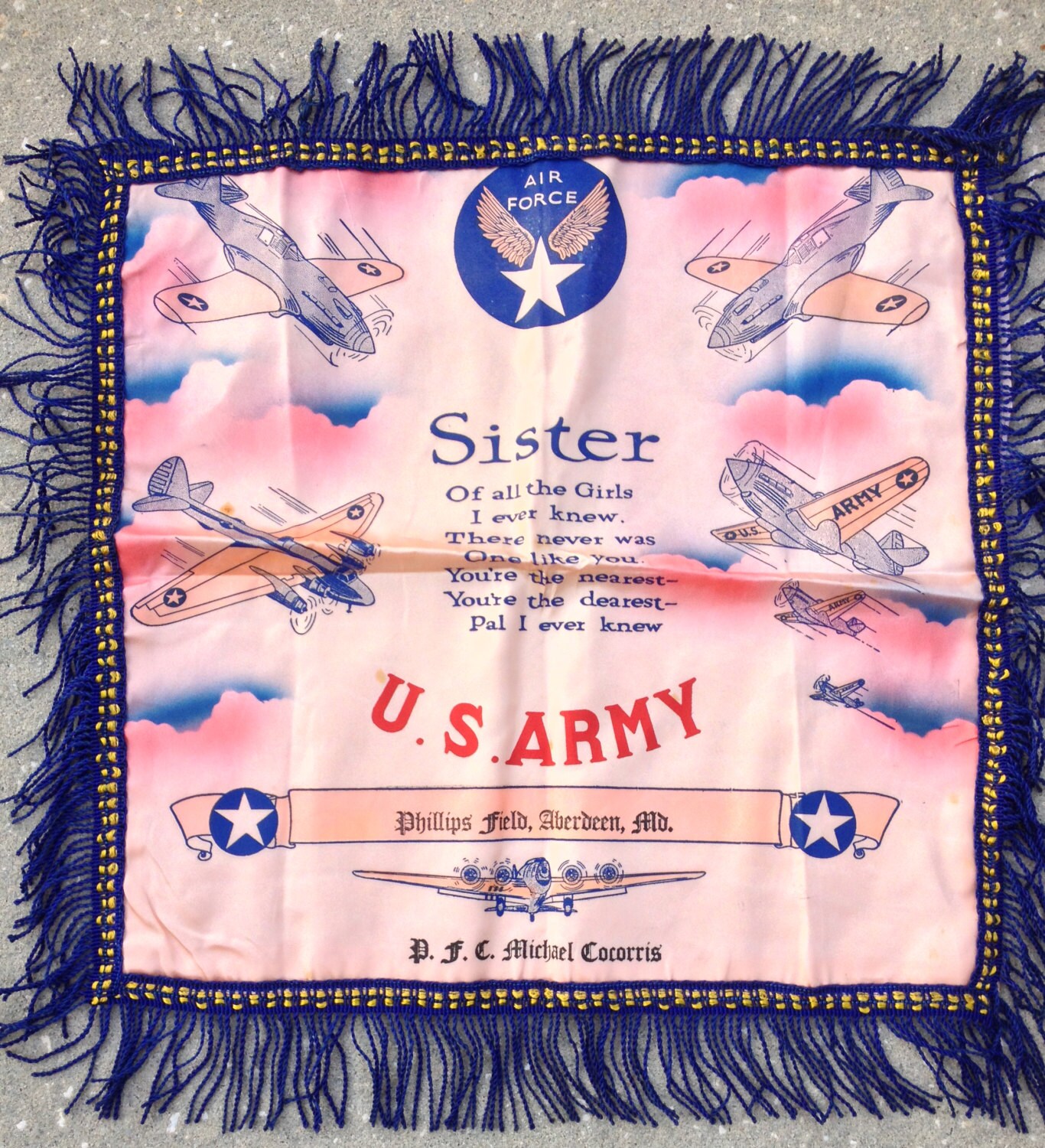 Air Force Sweetheart Pillow - Etsy
