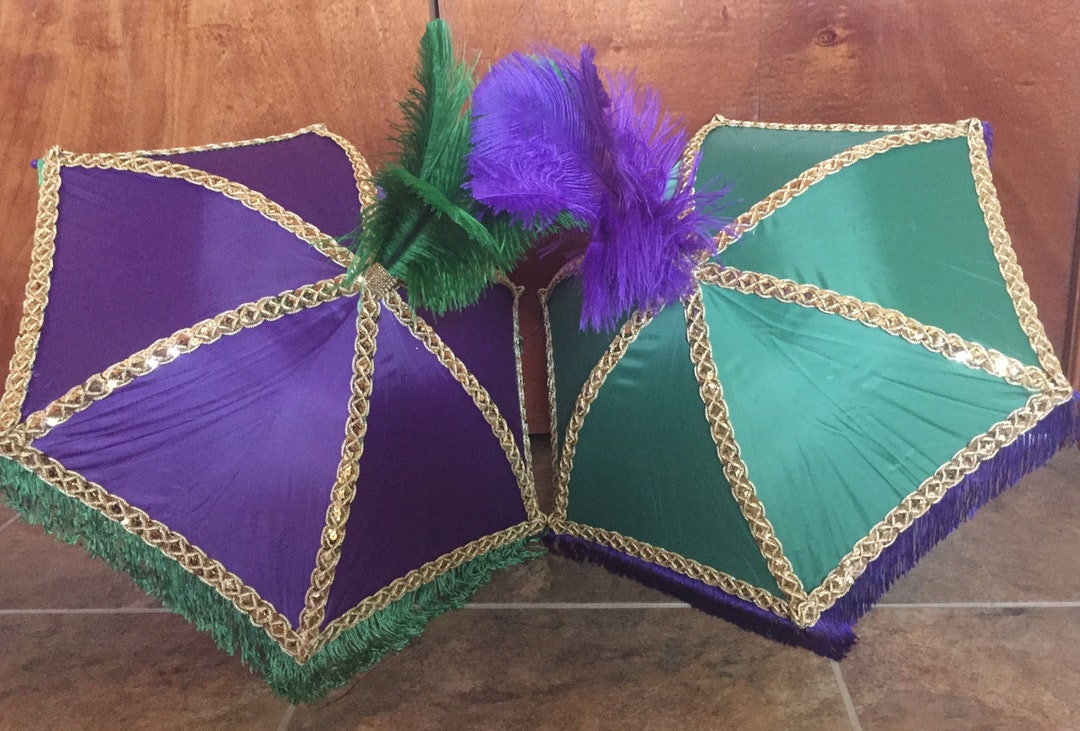 small mardi gras umbrellas