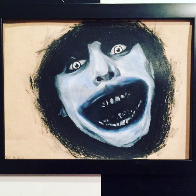 The Babadook colored pencil drawing