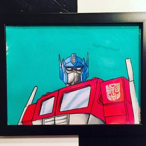Optimus Prime Transformers pencil drawing