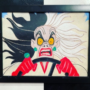 Cruella de Vil pencil drawing