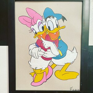 Donald and Daisy Duck drawing