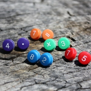 Math earrings, Upcycled/Recycled Calculator Key Stud Earrings, Wearable Tech, Handmade Electronic Jewelry, Gift for her, Gift for engineer