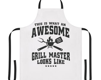 Apron, Fathers Day, Grill Master, Gift for Dad