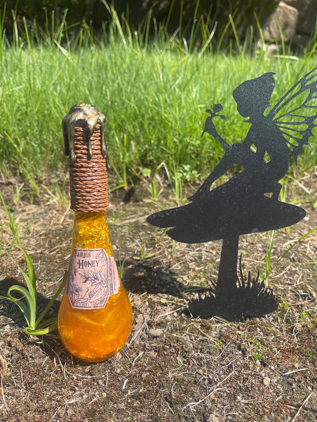Fairies Honey Potion Bottle Magical Display Art Faerie Fairy Etsy