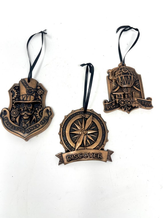 Ornament - Black - Steampunk Train Ornament - Black - Steampunk Train