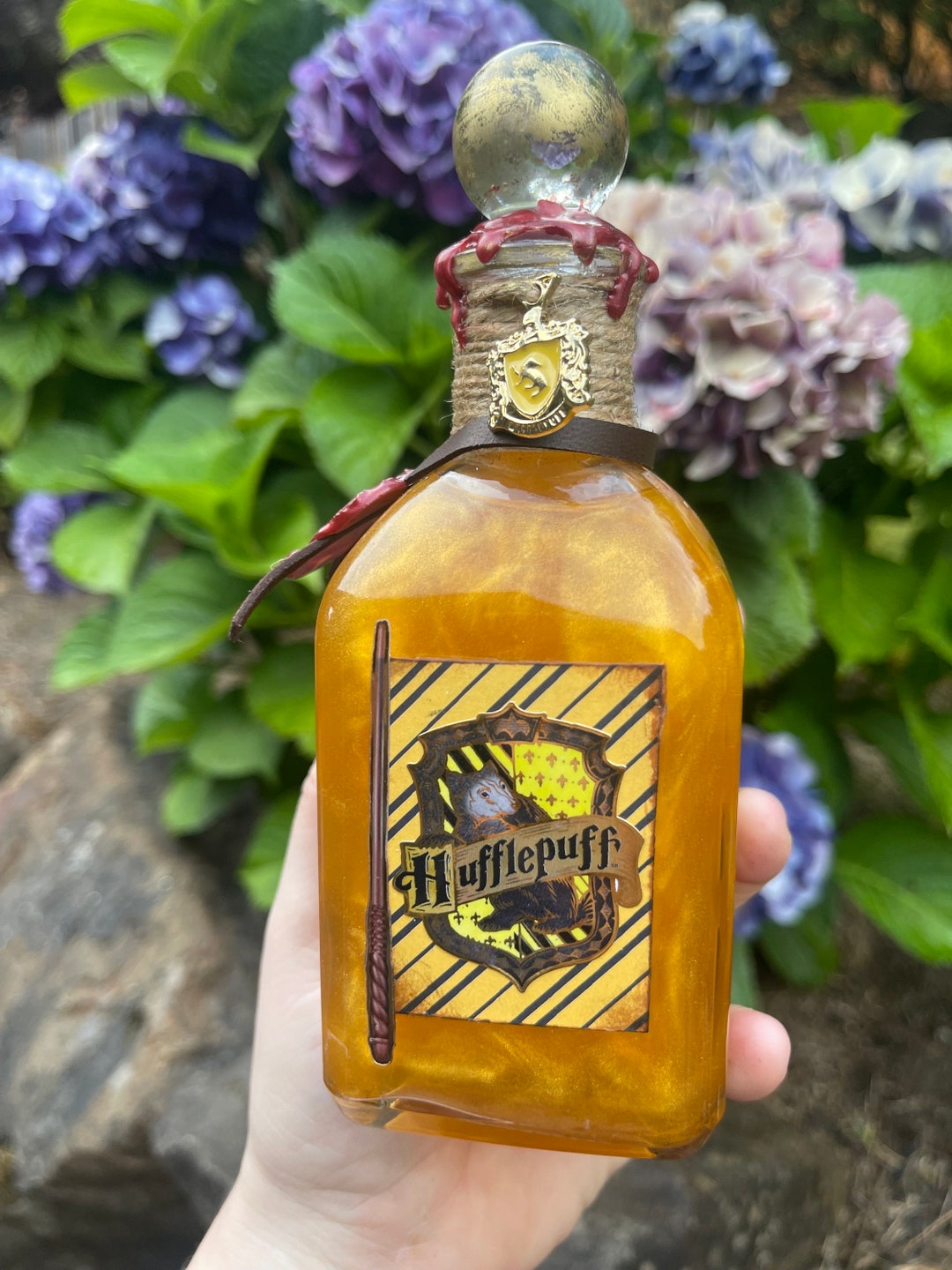 Hufflepuff Harry Potter Potion Bottles Decorative Magical Etsy Australia
