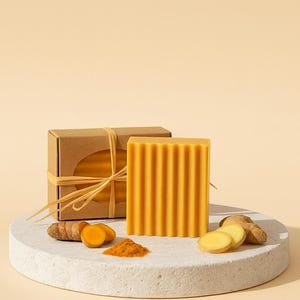 Golden Milk Clarifying Turmeric and Ginger Goat Milk Soap (Pack of 3)