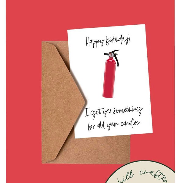 Fire Extinguisher Birthday Candles Etsy