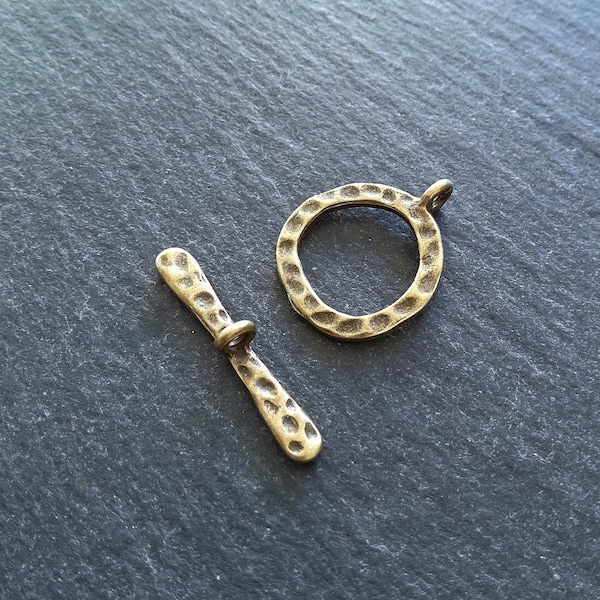 4 or 20 Sets of Antique Bronze Metal Alloy Toggle Clasps 21x16mm