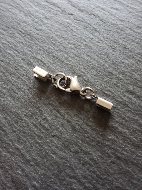 Packet 4 x Silver Tone Plated Brass Tube Magnetic Clasps 6 x 16mm HA11500