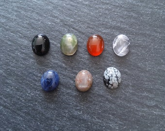 Natural 10x8mm Gemstone Oval Cabochons