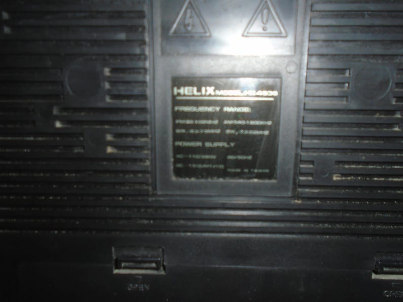 Helix Rooter Back Panel Vintage Helix HX 4636 Dual Cassette Reorder Boombox - Etsy