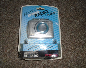 Vintage Aiwa HS-TA493 am/fm Stereo Cassette Player Brand New
