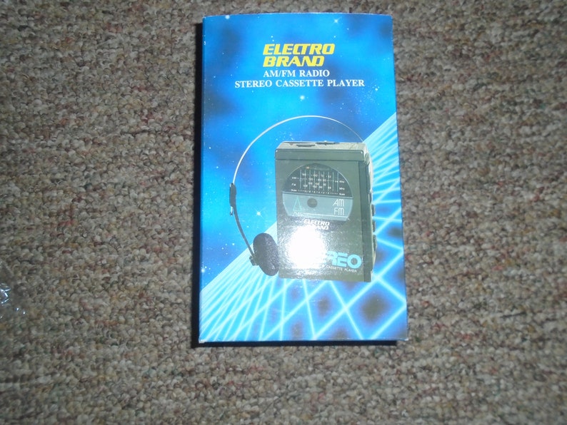 Vintage Electro Brand am/fm Cassette Player W/ Headphones image 1