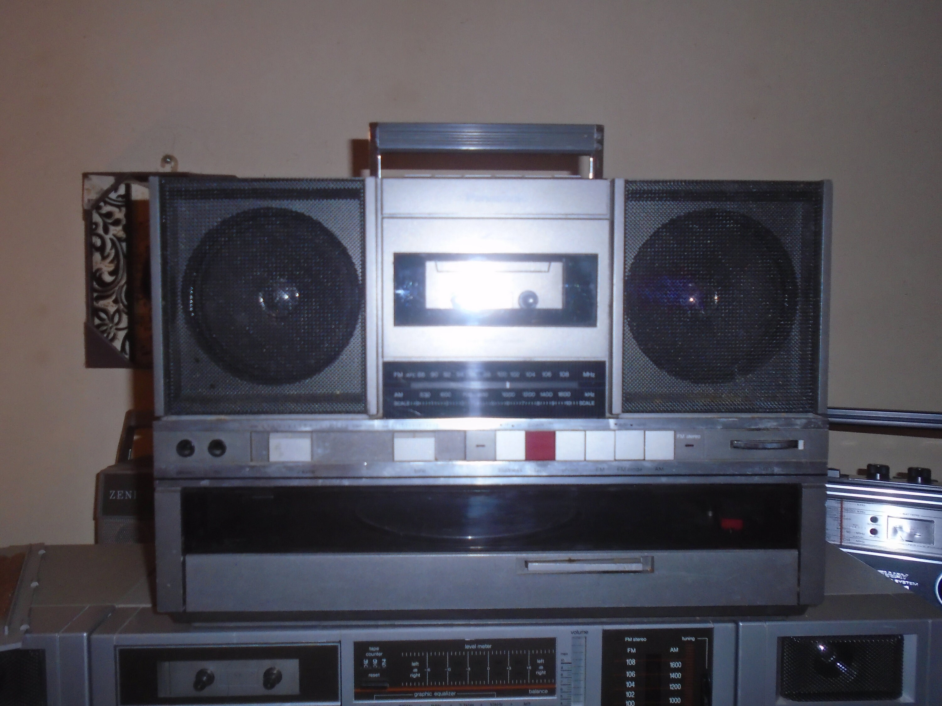 Vintage Panasonic SG-J500 Am/fm Cassette/record Player Boombox - Etsy