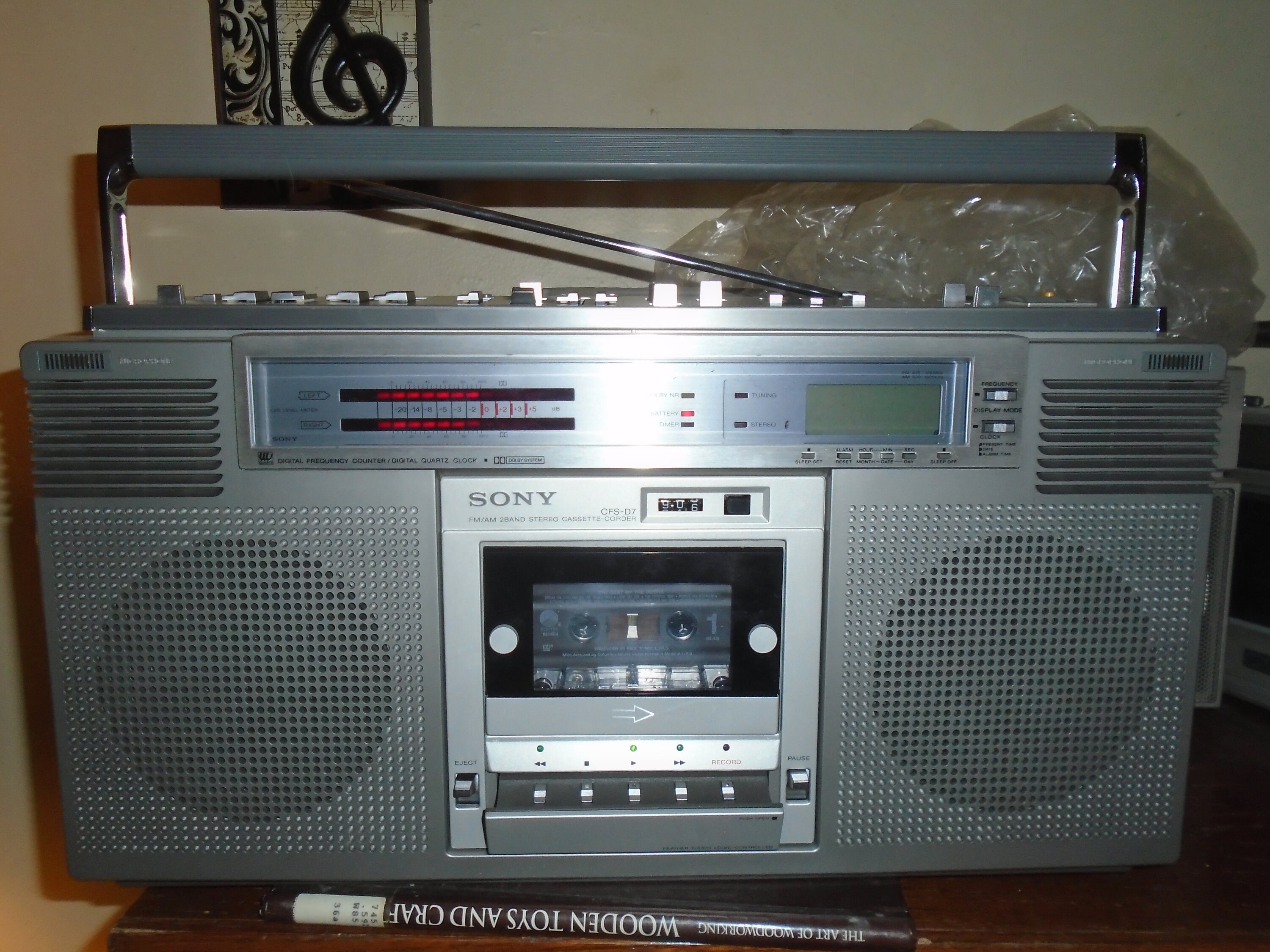 Vintage Sony CFS D7 Cassette Recorder Boombox Partially Working - Etsy