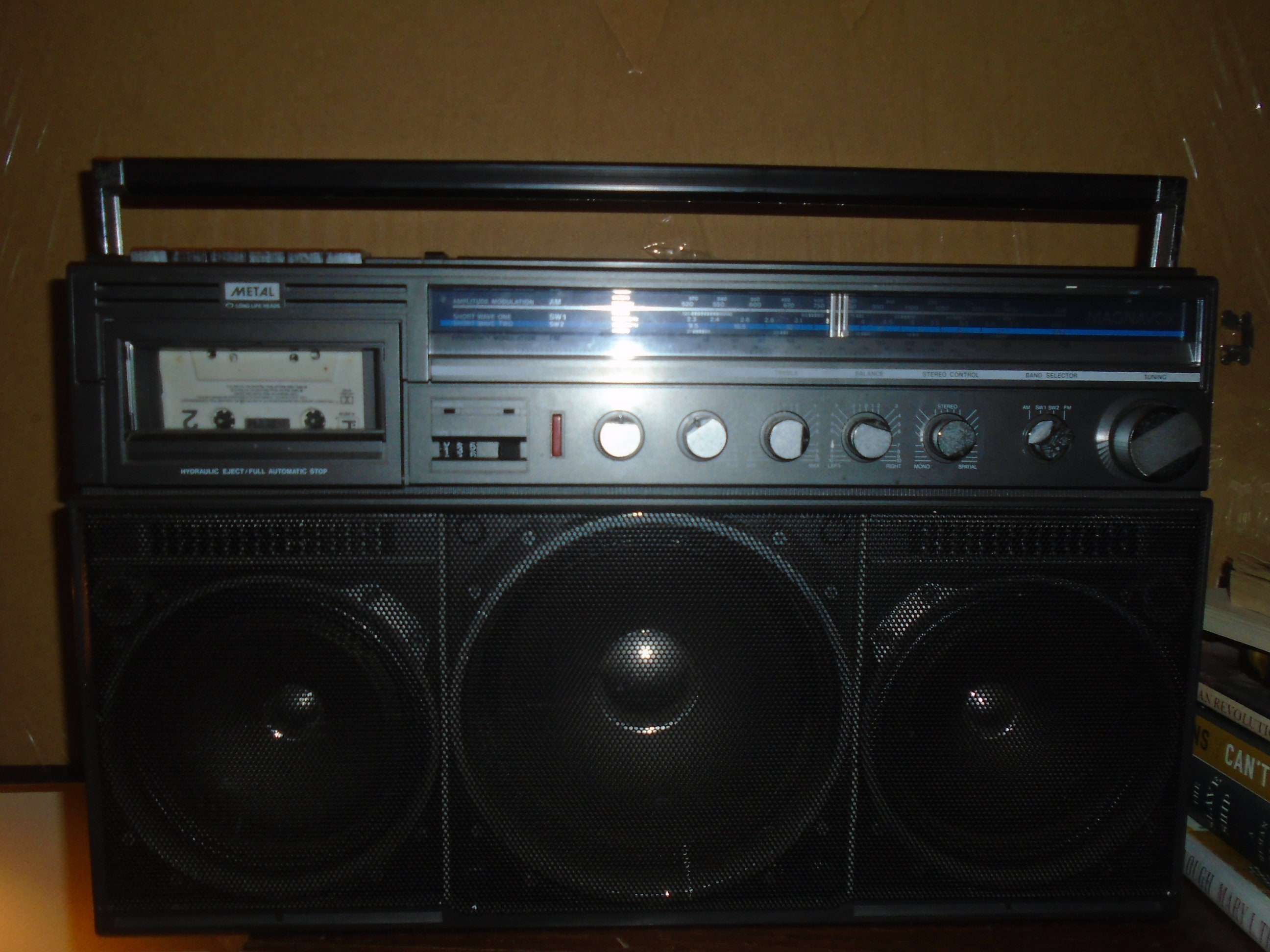 Vintage Magnavox D8443 Power Player Cassette Recorder Boombox