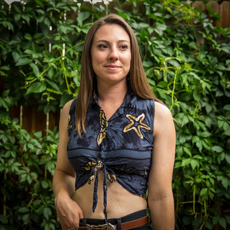 Batik Crop Top
