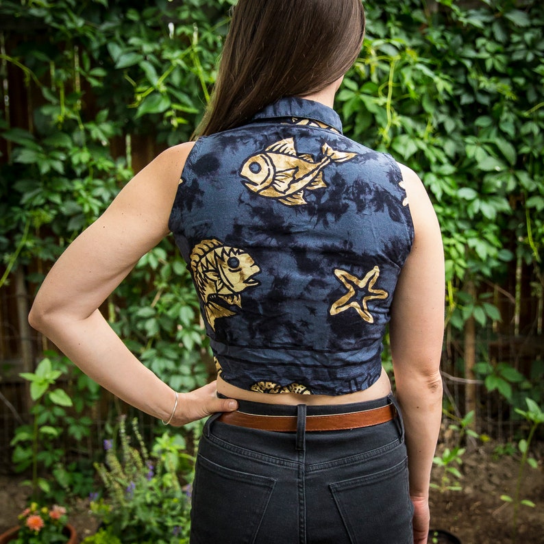 Batik Crop Top