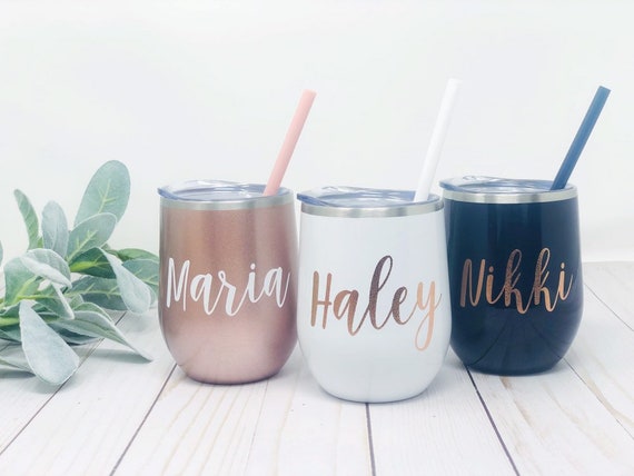 Custom Wine Tumbler, Personalized Wine Tumbler, Engraved Wine