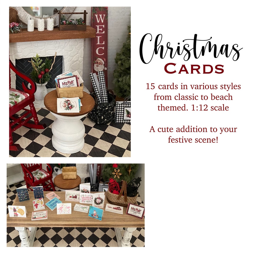 Dollhouse Christmas Card Variety Pack - Etsy