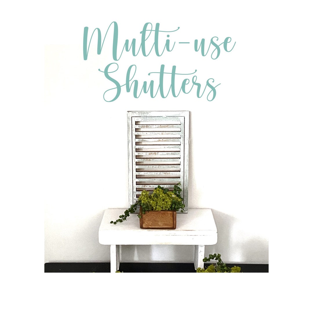 Dollhouse Shutters Diy Finish Etsy