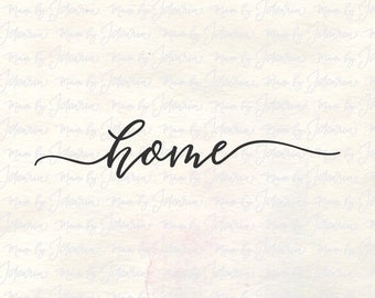 Free Free 199 Home Cursive Svg SVG PNG EPS DXF File