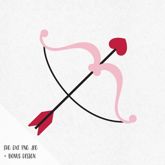 Download Cupid Bow Arrow Svg I Love You Svg Heart Valentine Svg Love Etsy