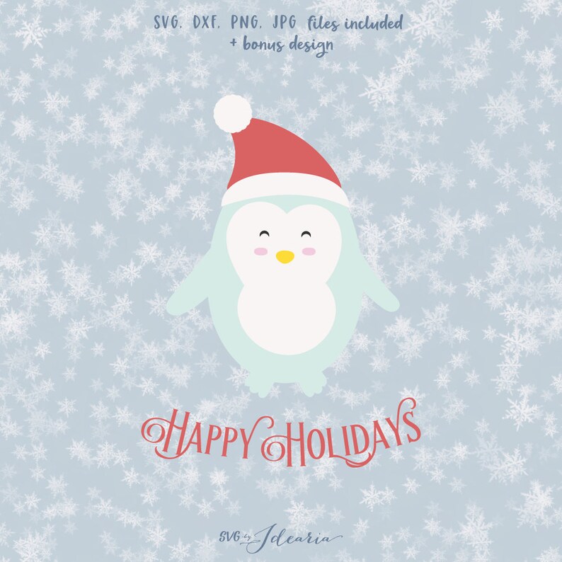 Download Penguin Christmas Svg Svg Santa hat svg svg Santa ...