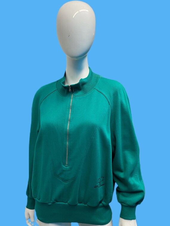 1980’s Courreges Signature Raglan Zip front Sweats