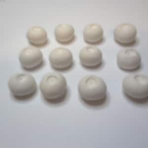 Ready to Paint Plaster Craft Chalkware  Fake Food   12 pieces Blueberries  Cherries FRUIT     P0025