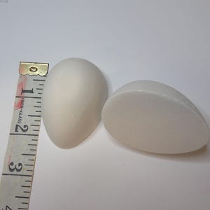 Plaster of Paris Egg Halves  DIY Painting Craft   Large 2 Piece Set P0276