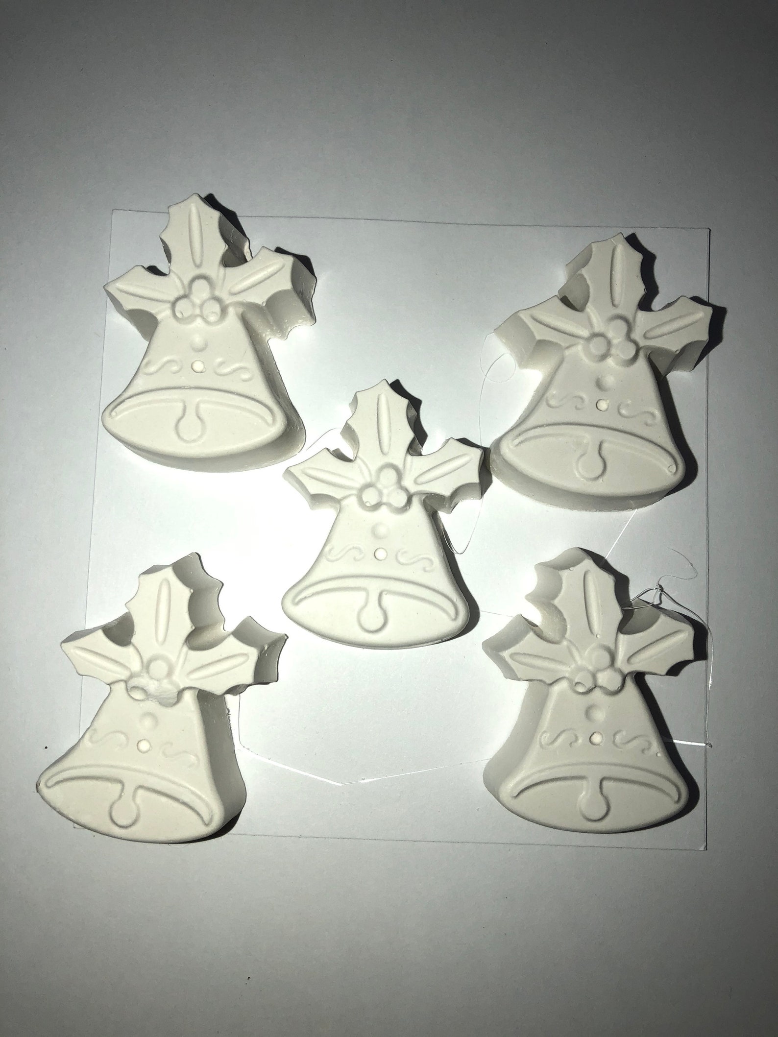 Ready to Paint Plaster Craft Chalkware 5 Pieces Christmas Etsy