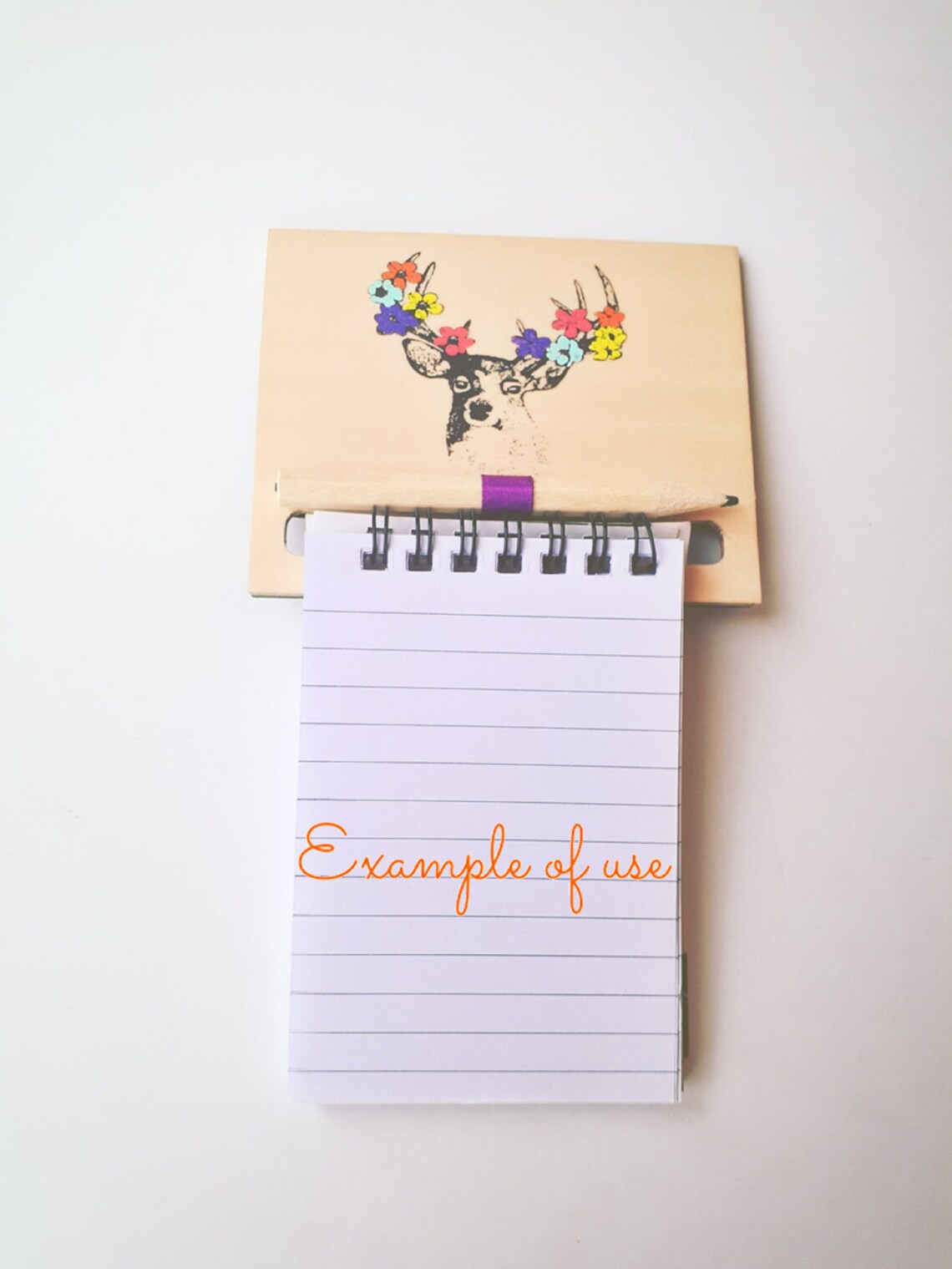 Fridge notepad holder Deer Refrigerator Etsy