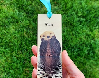Wooden bookmark - Mother's Day - Otter