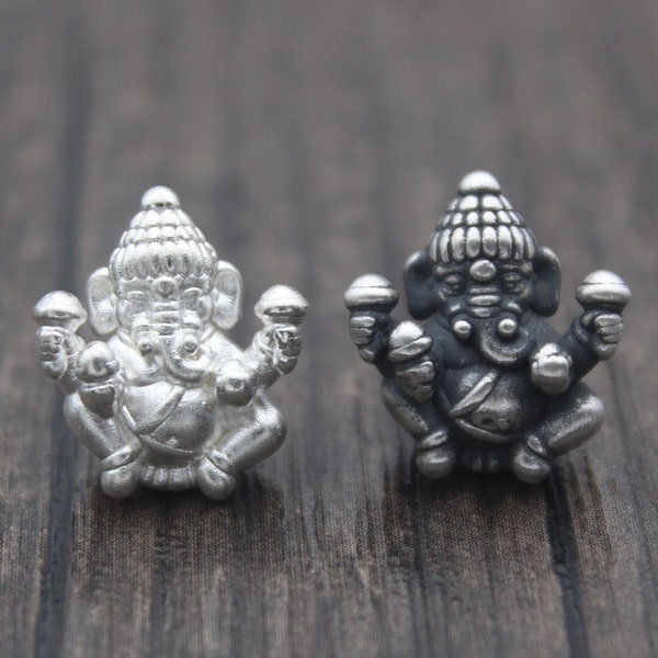 Sterling Silver Ganesha Bead,Silver Ganesh Bead,Silver Elephant Bead,Silver Elephant Spacer Bead