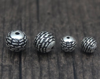 10 set/20 perline guru in argento tibetano da 11 mm e perline a cono per preghiera buddista, per la meditazione buddista, per la creazione di collane, bracciali e gioielli