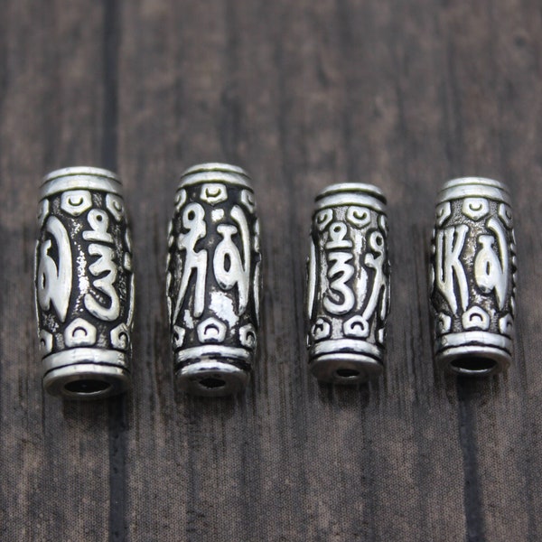 Sterling Silver Tube Beads Etsy