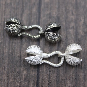 1PC Sterling Silber Crimp End Verschluss, 6 mm 7 mm Silber Crimp End Verschluss, Armband Verschluss
