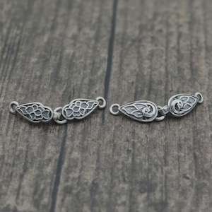 1 Set Sterling Silver Connector Clasp,Sterling Silver Hook and Eye Clasp