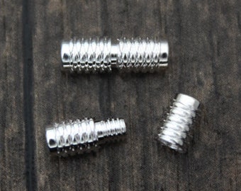 1PC Sterling Silver Screw Clasp,Sterling Silver Barrel Screw Clasp,Clasp Connector,Bracelet Clasp,Pearl Necklace Clasp