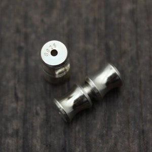 1PC Sterling Silver Screw Clasp,Sterling Silver Barrel Screw Clasp,Clasp Connector,Bracelet Clasp,Pearl Necklace Clasp