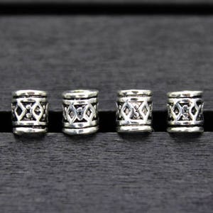 4 Sterling Silver Beads,4.5x5mm Sterling Silver Spacer Beads,Silver Spacers,Silver Beads Spacers