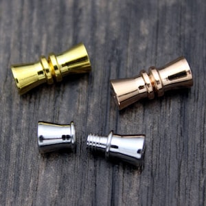 1PC Sterling Silver Screw Clasp,Silver Barrel Screw Clasp,Gold Plated Clasp Connector,Rose Gold Plated Bracelet Clasp,Necklace Clasp