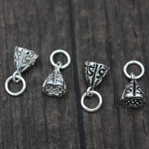 2 Sterling Silver Lotus Charms,Silver Lotus Seed Charms,Silver Lotus Flower Charms,Yoga Charms,Yoga Jewelry