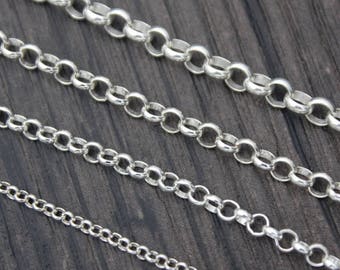 Collana In Argento Sterling 925 Con Catenina Fina 1,5 Mm - Lunghezze 40 E 50 Cm - Ipoallergenica, Senza Nichel